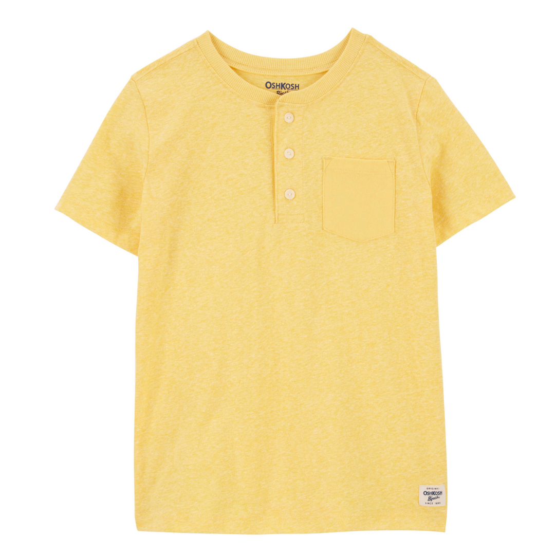 Camiseta 3 botones con detalle bolsillo